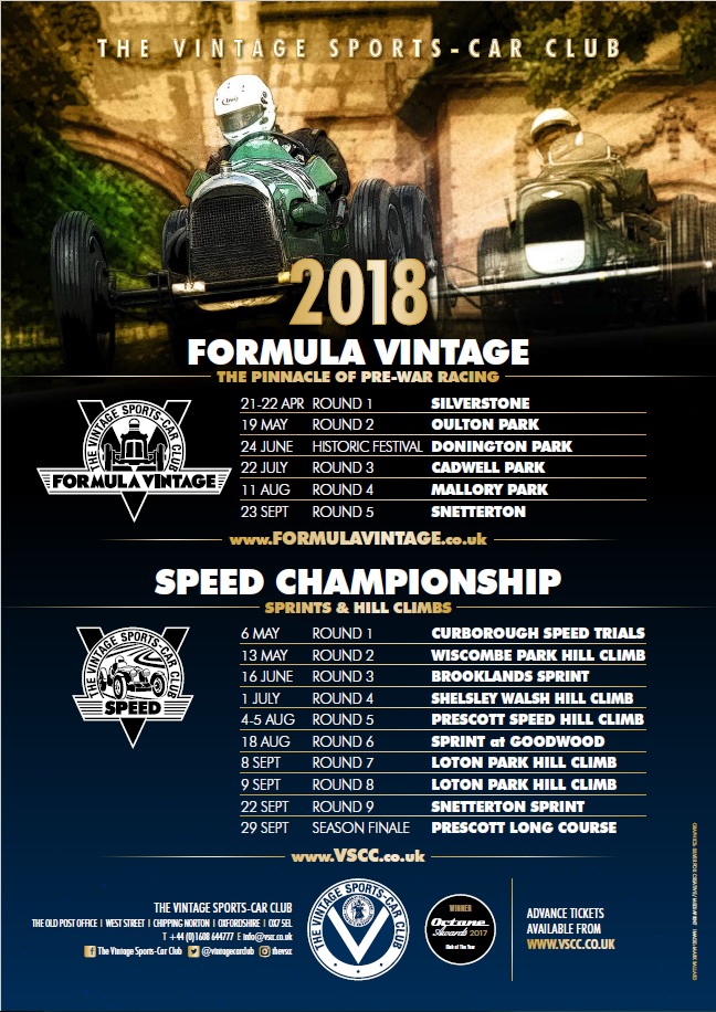 Entries Opening for 2018 Formula Vintage & Speed Championship cover