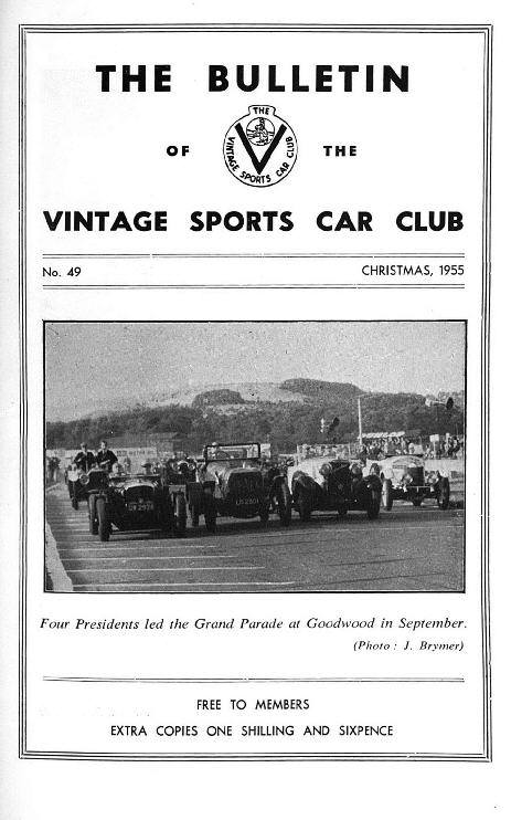 Welsh Rally from a Ballot, 1955 Motor Show, How to remain Vintage though married. cover