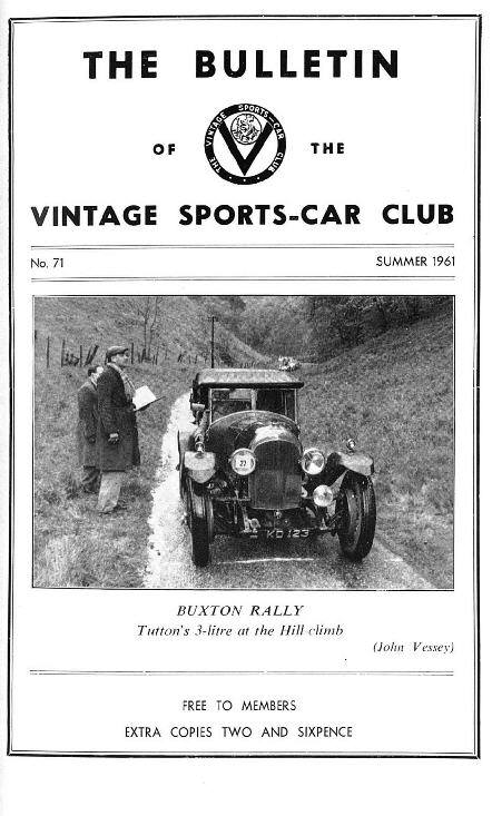 Ulster Spring Rally, How Not to Buy a Vintage Car, Cars I Have Owned, Buxton Rally cover