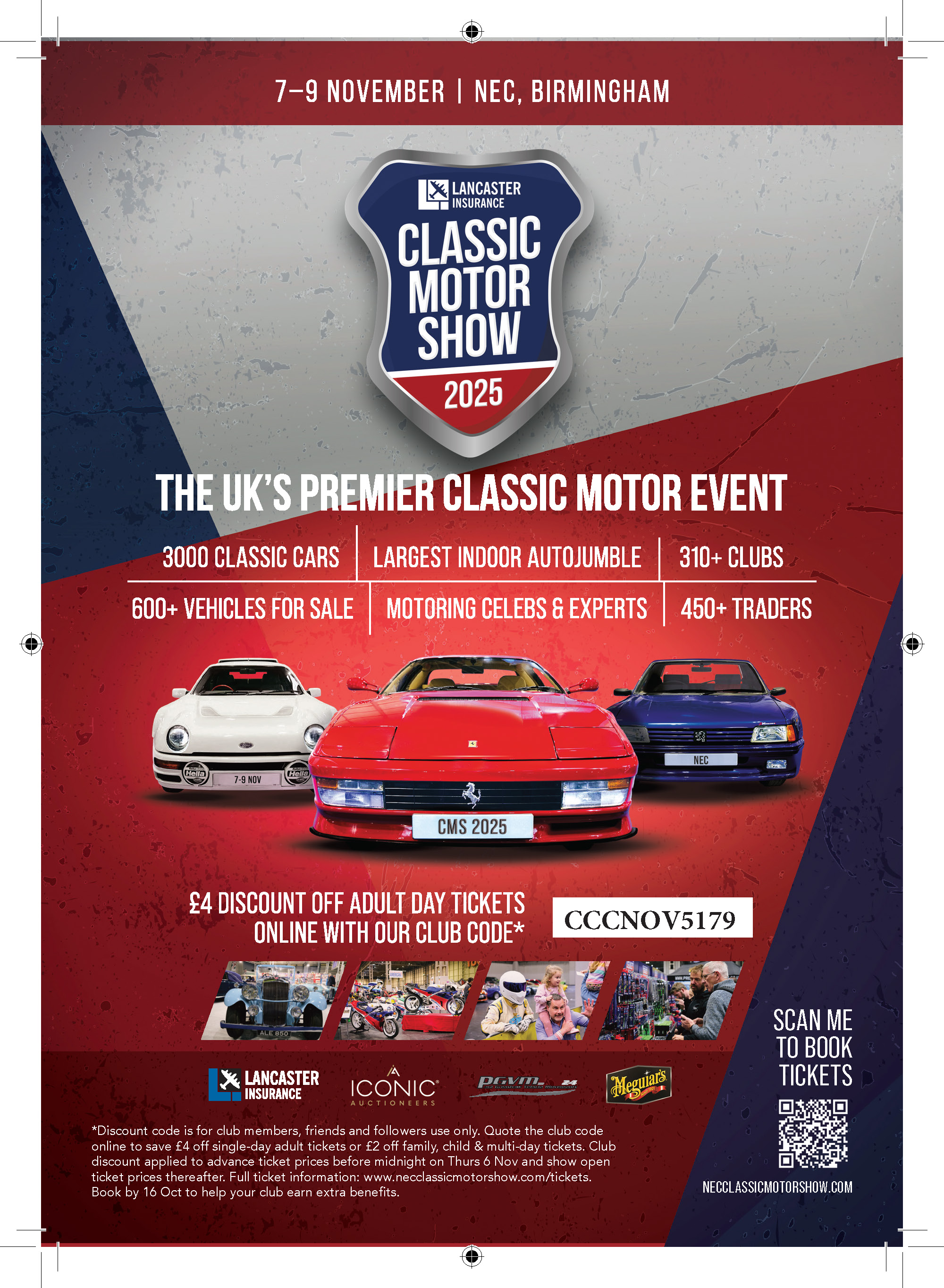 We can’t wait for the NEC Classic Motor Show cover